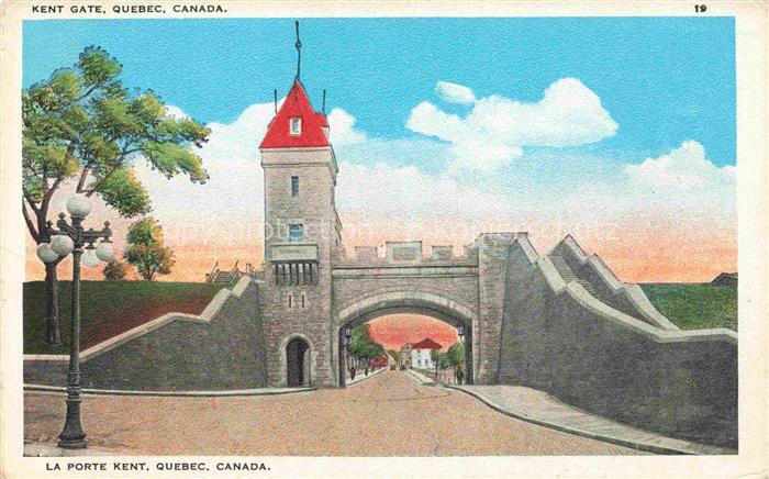 QUEBEC Canada Kent Gate Illustration