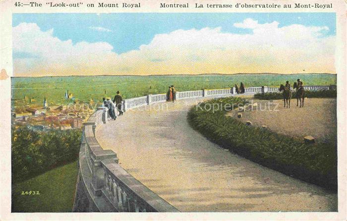 MONTREAL  QUEBEC Canada Terrasse d'observatoire au Mont-Royal