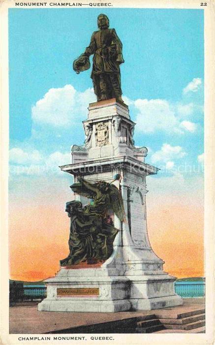 QUEBEC Canada Monument Champlain