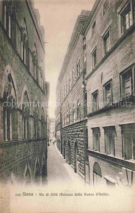 SIENA Toscana IT Via di Città Palazzo della Banca d'Italia