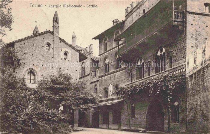 TORINO Turin IT Castello Medioevale Cortile
