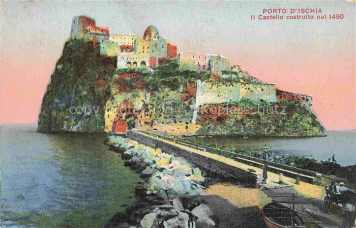 Porto d Ischia NAPOLI Campania IT Il Castello costruito nel 1450