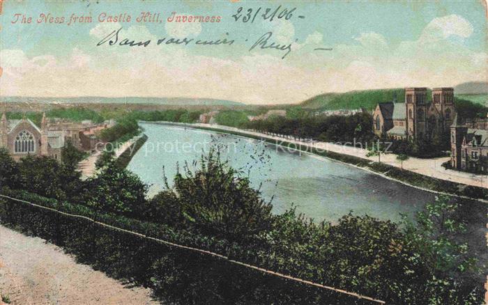 Inverness  Highland Scotland UK The Ness from Castle Hill