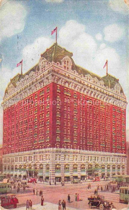 CHICAGO  Illinois USA Hotel Sherman Illustration