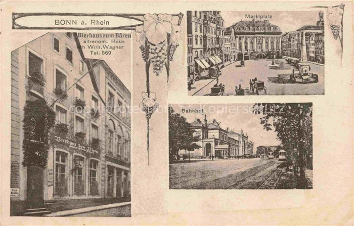 BONN Rhein Bierhaus zum Baeren Marktplatz Bahnhof