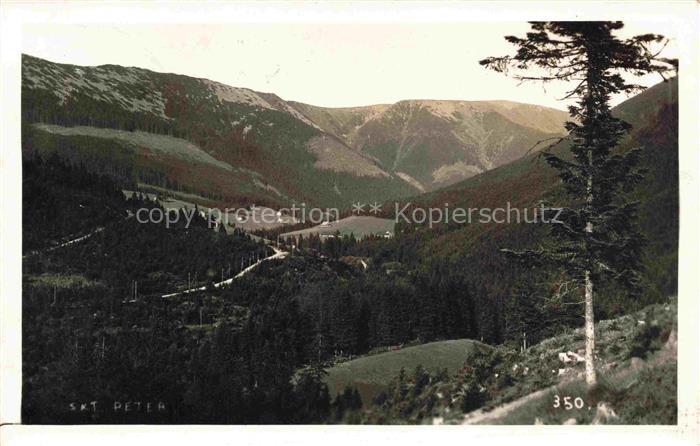 St Peter Riesengebirge Svaty Petr CZ Landschaftspanorama