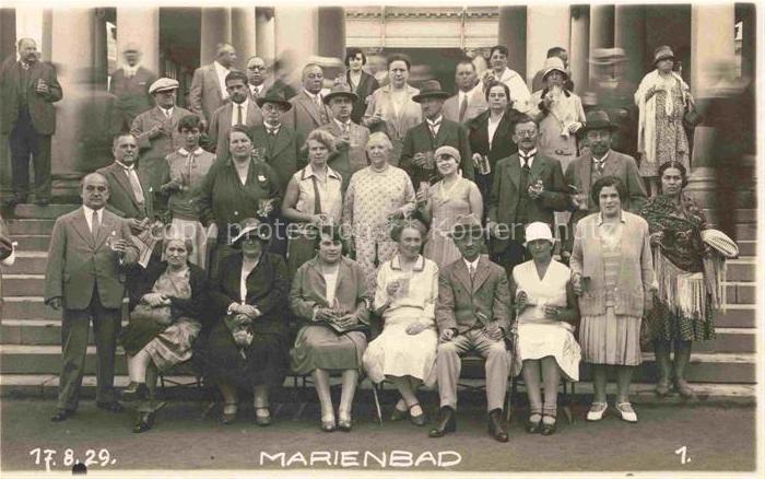 Marienbad MARIANSKE LAZNE CZ Gruppenbild