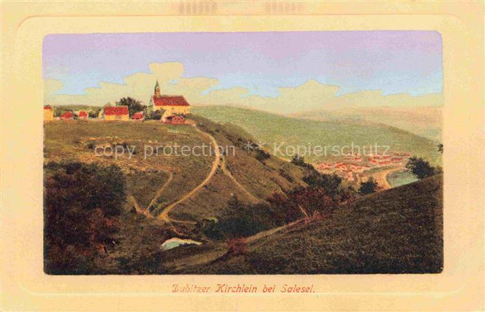 Salesel Salesl Dolni Zalezly CZ Panorama Dubitzer Kirchlein