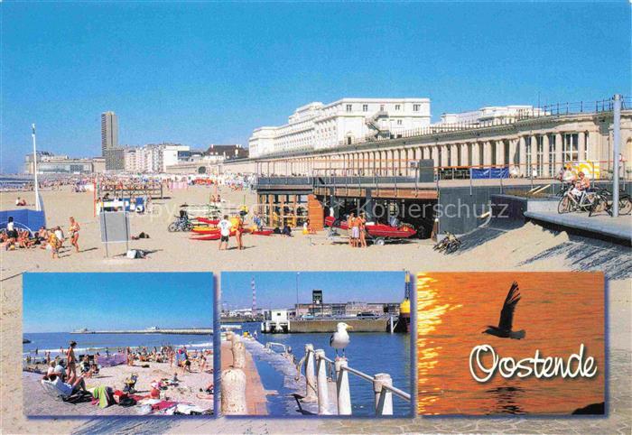 Oostende OSTENDE West-Vlaanderen Belgie Panorama Strand Hotels Moewen