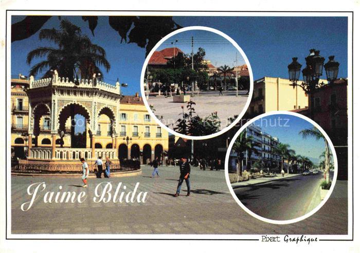 Blida Blidah Algerie Place publique Centre ville Boulevard Larbi T'Bessi