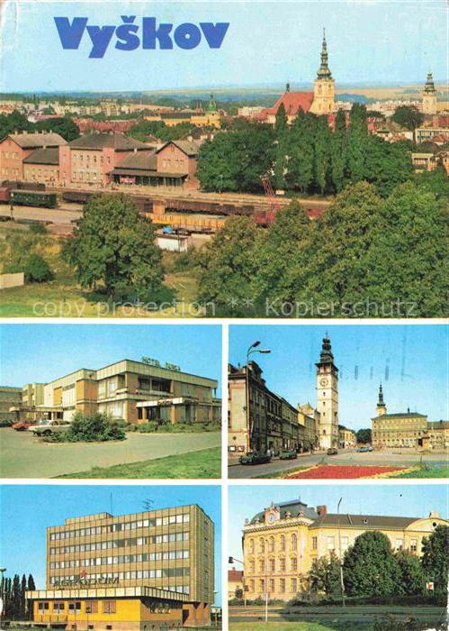 Vyskov Wischau Nachod CZ Okresni mesto ve Vyskovske bràne na ricce Hané