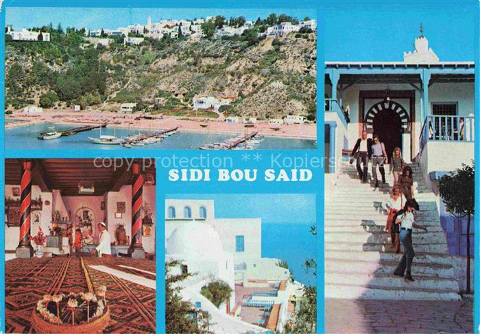 Sidi Bou Said Tunesie Le port et les cafés