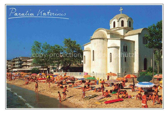 Paralia Katerini Greece Strand Kirche