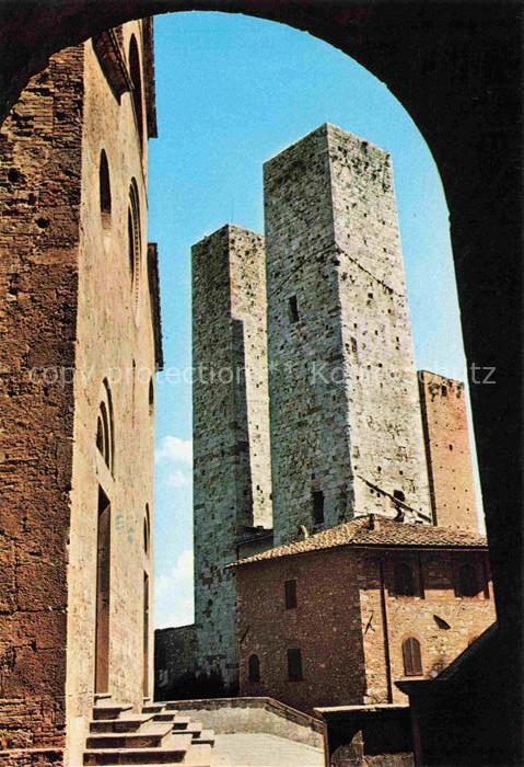San Gimignano Toscana IT Torri Gemelle Zwillingstuerme