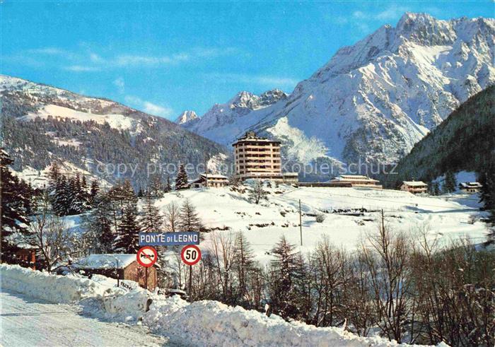 Ponte di Legno Il Castellaccio Winterpanorama