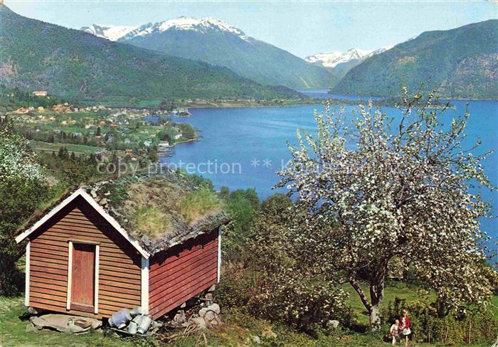 Sogn Norge Parti fra Balestrand mot Fjaerlandsfjord