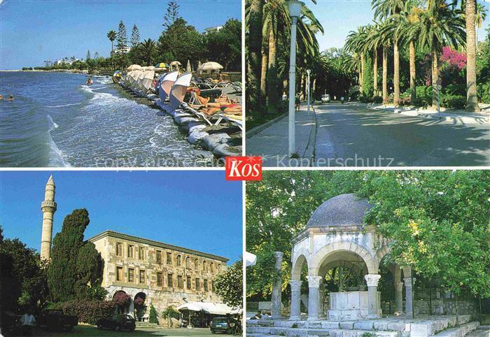 Kos Cos Greece Teilansichten Gebaeude Strand Allee