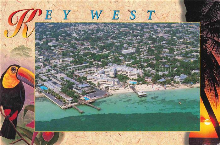 Key West Florida USA Aerial panoramic view of the city
