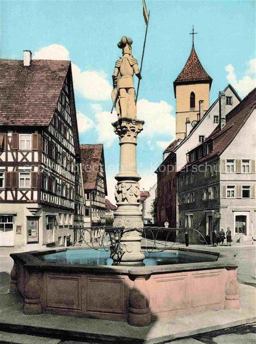 Horb Neckar Ortszentrum Brunnen Altstadt
