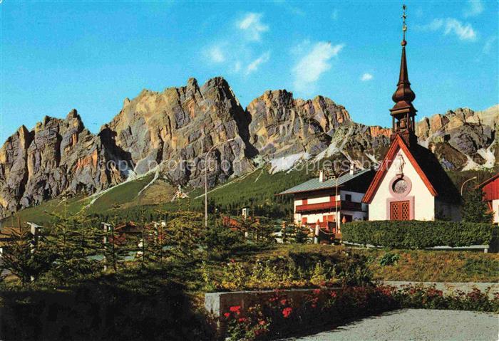 Cortina d Ampezzo Veneto IT Chiesetta Santa Giuliana e Pomogagnon Dolomiti