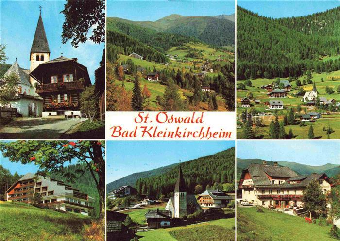 St Oswald Bad Kleinkirchheim Kaernten AT Panorama Wander- und Skiparadies Ortsan