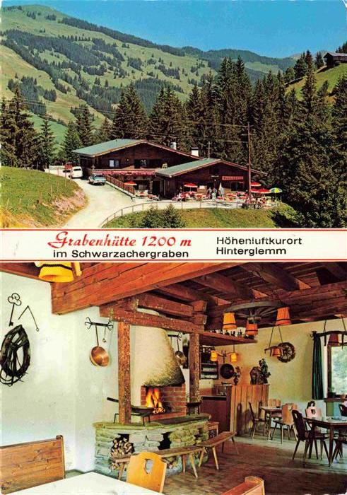 Hinterglemm Saalbach Pinzgau Pongau AT Jausenstation Grabenhuette im Schwarzache