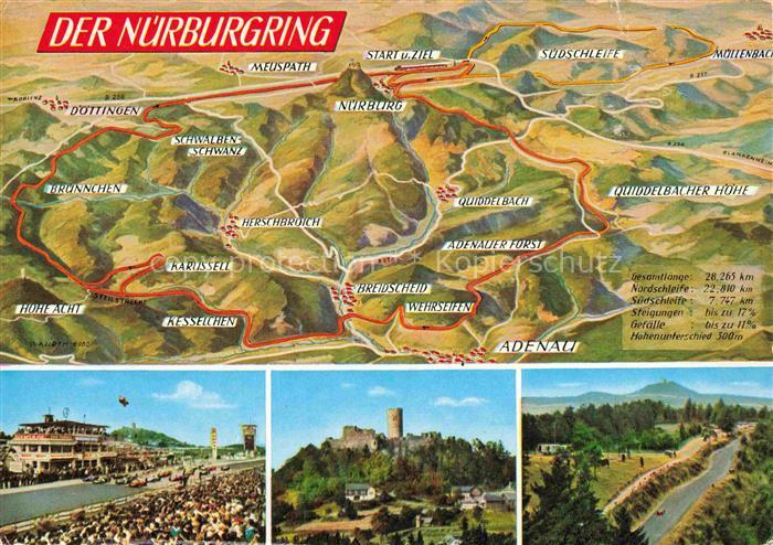 Nuerburgring Autorennstrecke Eifel Internationale Renn- und Touristenstrecke