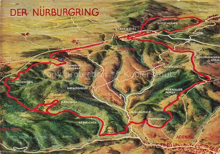 Nuerburgring Autorennstrecke Eifel Welt groesste und schoenste Renn- Pruefungs-