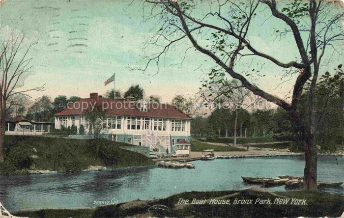NEW YORK City USA The Boat House Bronx Park