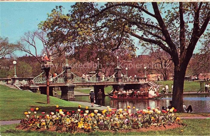 Boston Massachusetts USA Public Garden and swanboat