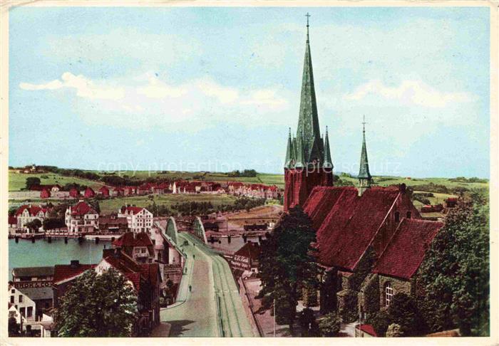 Sonderborg DK Teilansicht mit Kirche