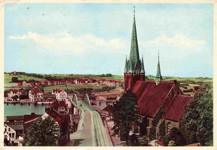 Sonderborg DK Teilansicht mit Kirche