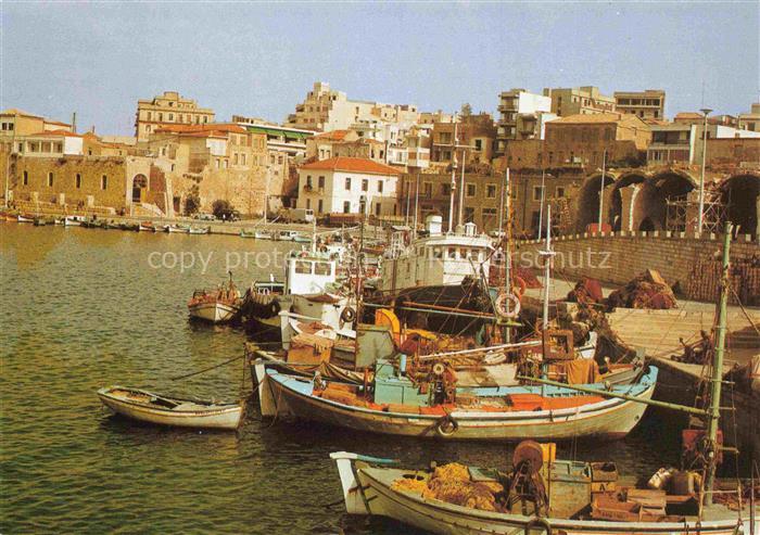 Heraklion Herakleion Heraclio Iraclio Crete Greece Hafen Fischerboote