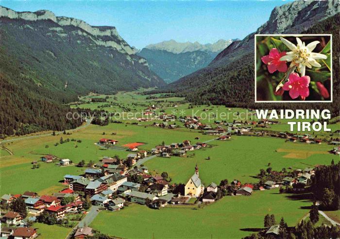 Waidring Tirol AT Fliegeraufnahme Blume