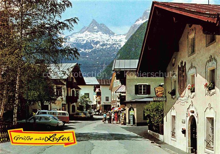 Lofer AT Ortszentrum Erholungsort am Fusse der Loferer Steinberge