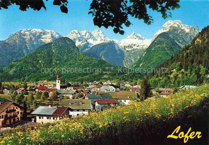 Lofer AT Panorama Luftkurort am Fusse der Loferer Steinberge