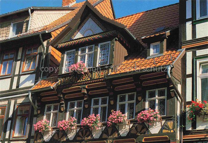 Wernigerode Harz Fachwerkobergeschloss des Café Wien