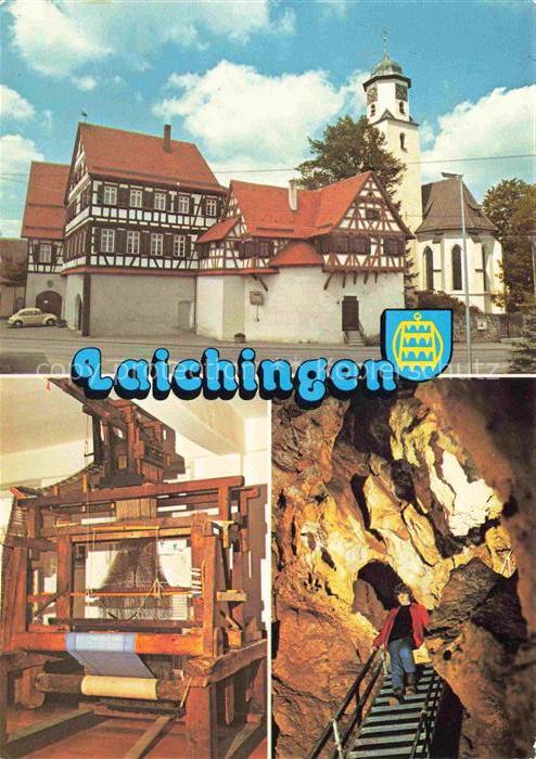 Laichingen Alb-Donau-Kreis BW Kirchenburg Weberei-Heimatmuseum Tiefenhoehle