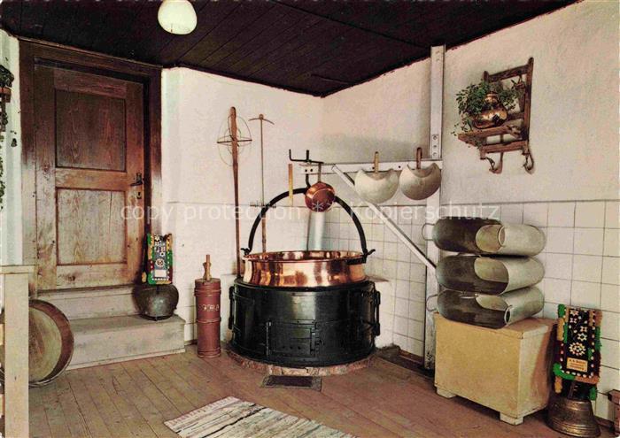 Kirchberg Tirol AT Alpengasthof Ochsalm Kueche Kessel