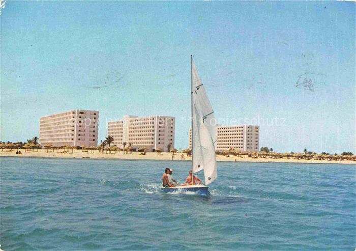 Skanes Monastir Tunesie Hôtel Sahara Beach Ansicht vom Meer aus