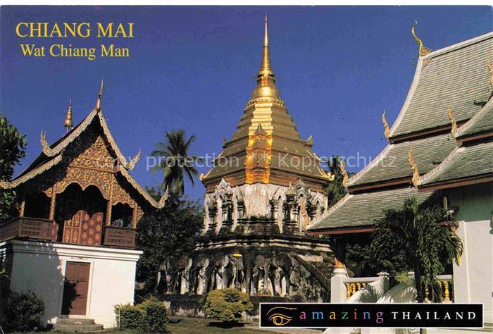 Chiang Mai Thailand Wat Chiang Man Temple