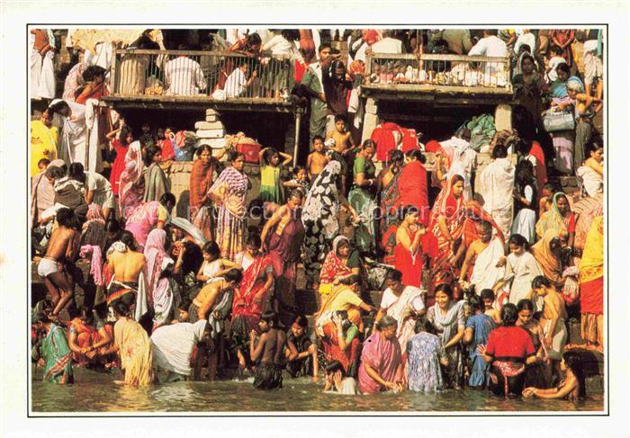 Benares Varanasi Ghats Uttar Pradesh India Ghats on the river Ganges