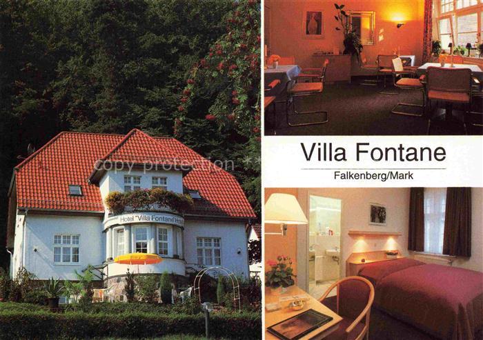 Falkenberg Mark Brandenburg Hotel Villa Fontane Gastraum Fremdenzimmer