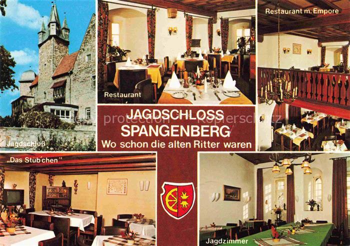 Spangenberg Hessen Jagdschloss Restaurant Empore Stube Jagdzimmer