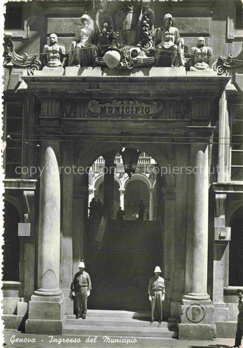 GENOVA Genua Liguria IT Ingresso del Municipio