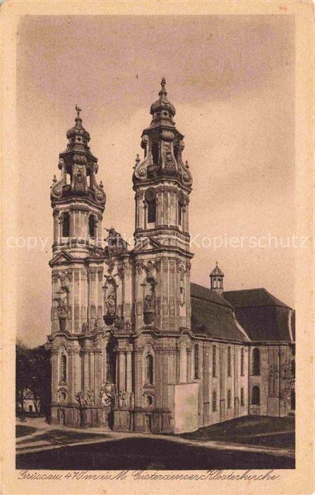 Gruessau Krzeszow Niederschlesien PL Klosterkirche 18. Jhdt. Kupfertiefdruck