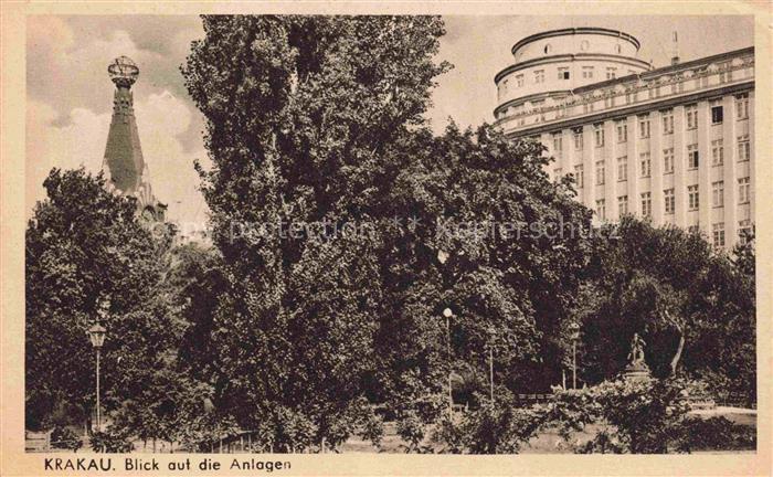Krakau KRAKOW PL Blick auf die Anlagen
