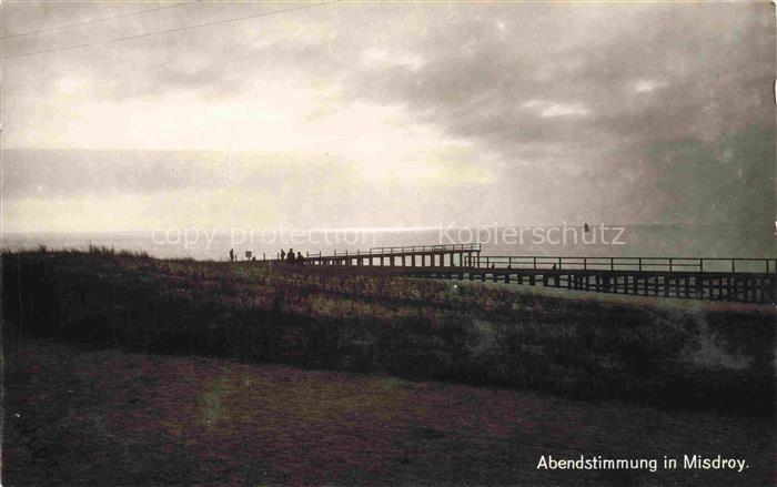 MISDROY Ostseebad Miedzyzdroje PL Abendstimmung am Seesteg