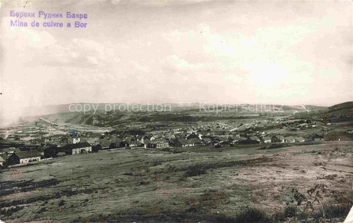 Bor u Tachova Serbija Panorama Mine de culvre
