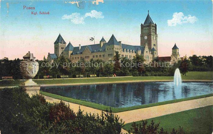 Posen  POZNAN PL Koenigliches Schloss Wasserspiele